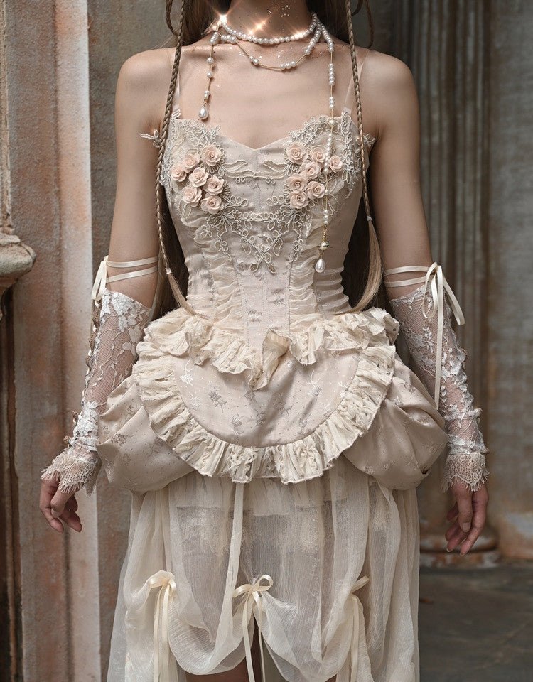 Broken Ballet Vintage Rococo Court Gown LE1205 - LolitaEraTopSBroken Ballet Vintage Rococo Court Gown LE1205