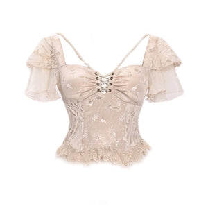 Broken Ballet Vintage Rococo Court Train Dress LE1208 - LolitaEraTopSBroken Ballet Vintage Rococo Court Train Dress LE1208