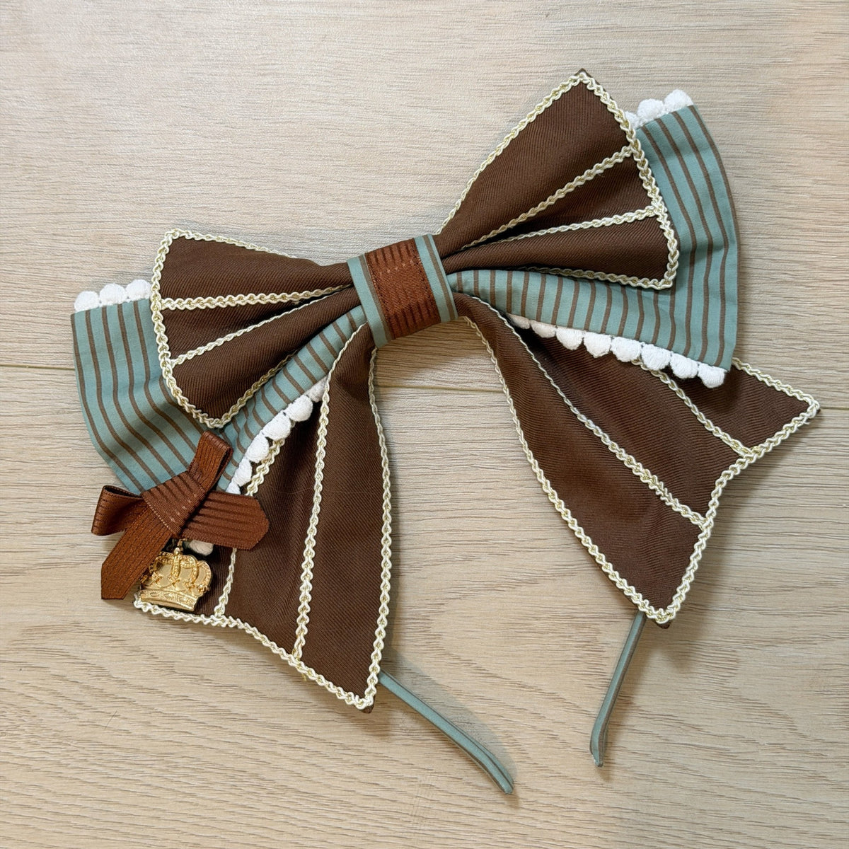 Brown Crown Lolita Idol Academy Fake Two-Piece OP Dress - LolitaEra