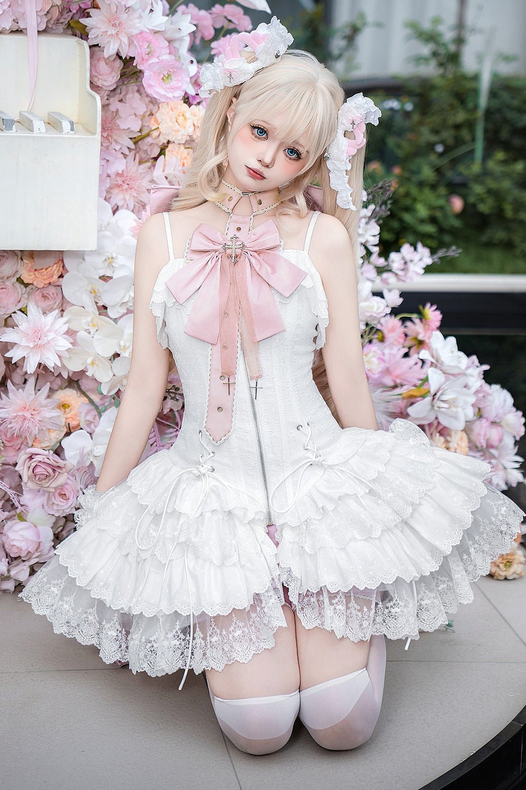 Butterfly Ballerina Classic Lolita JSK Set - LolitaEraFour - Piece SetSButterfly Ballerina Classic Lolita JSK Set