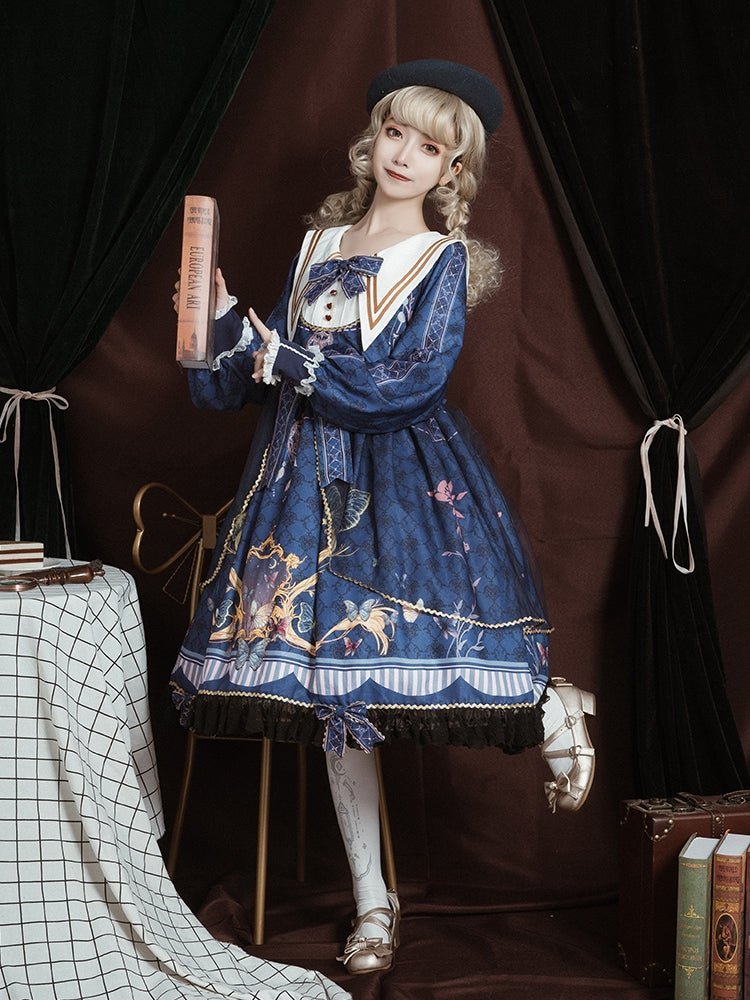 Butterfly Flutter Lolita OP Dress - LolitaEra