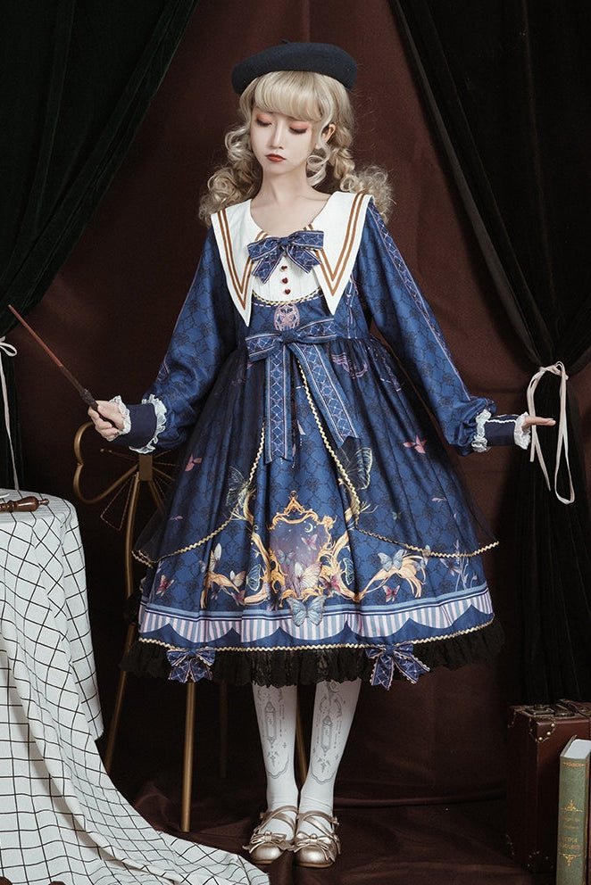 Butterfly Flutter Lolita OP Dress - LolitaEra
