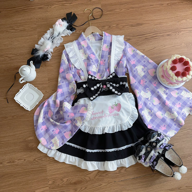 Lolita Japanese style Maid Dress LE1024