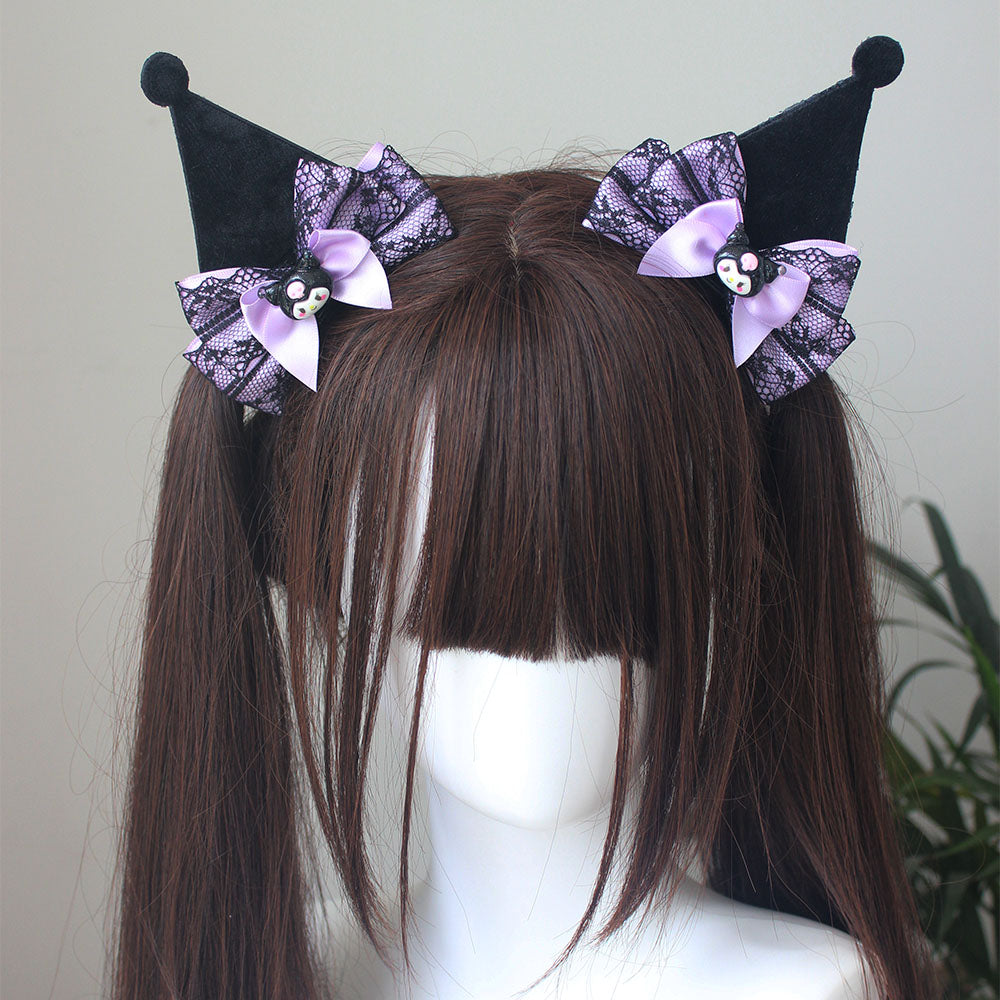 Lolita Sweet Goth Devil Kuromi Hair Accessory LE1005