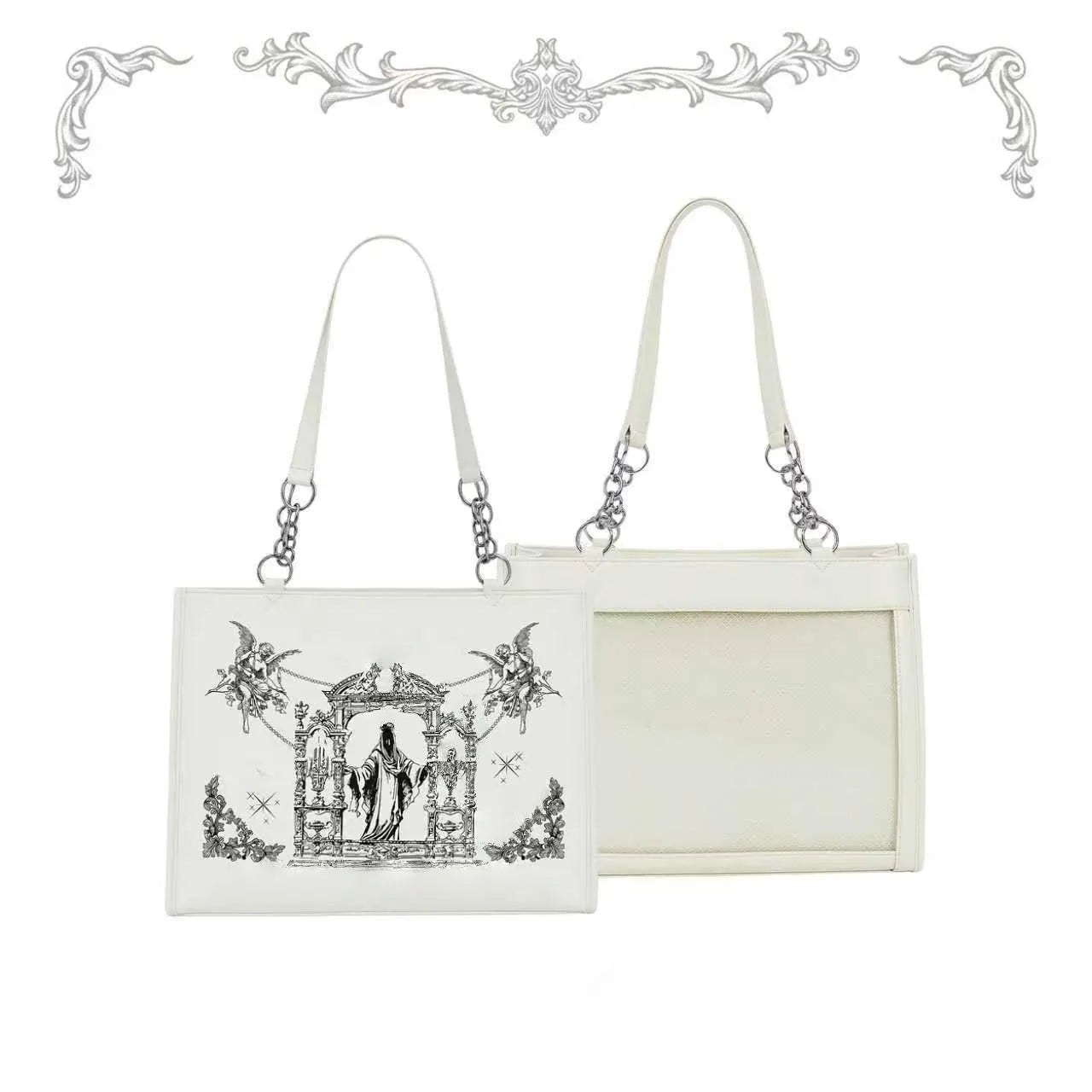 Sacred Oath Large Printed Crossbody Ita Bag