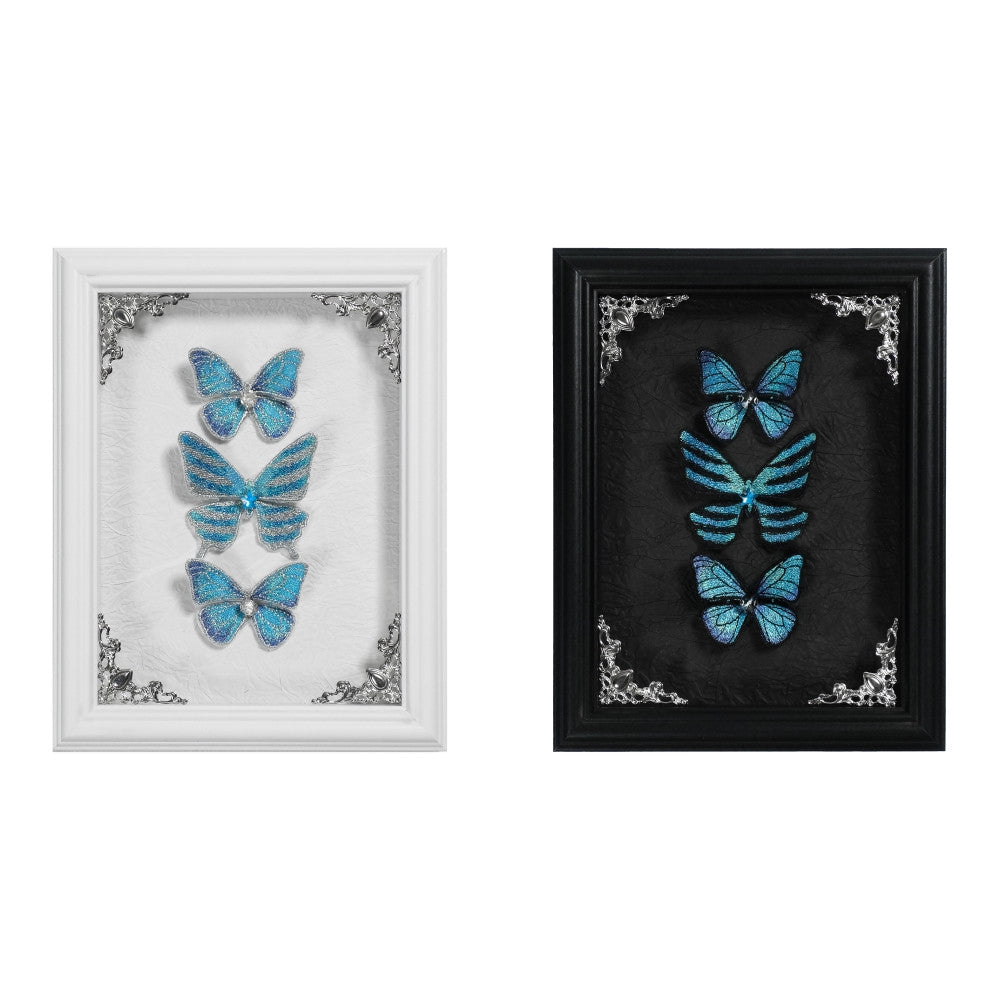 Cabinet Of Curiosities II Dark Gothic Butterfly Embroidered Photo Frame - LolitaEra