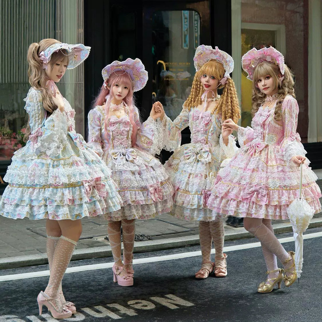 Genuine design cute long-sleeve, dress, Lolita style, Lolita OP