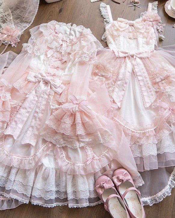 Candy Flavor Sweet Cute Lolita OP/JSK - LolitaEraPink JSKSCandy Flavor Sweet Cute Lolita OP/JSK