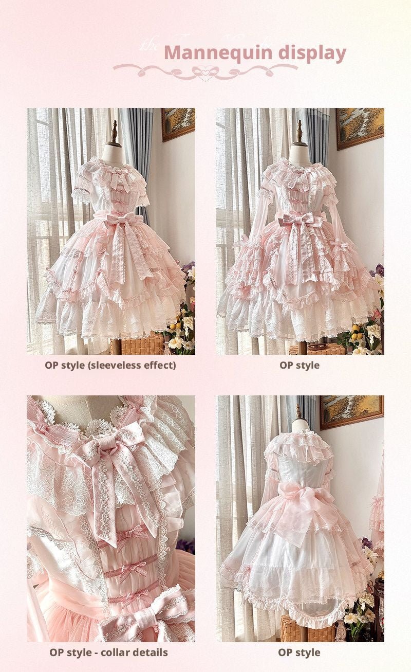 Candy Flavor Sweet Cute Lolita OP/JSK - LolitaEraPink JSKSCandy Flavor Sweet Cute Lolita OP/JSK