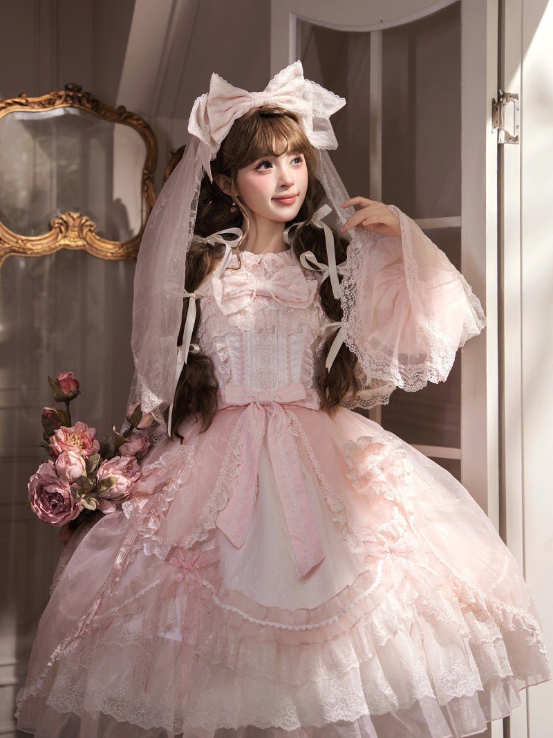 Candy Flavor Sweet Cute Lolita OP/JSK - LolitaEraPink JSKSCandy Flavor Sweet Cute Lolita OP/JSK