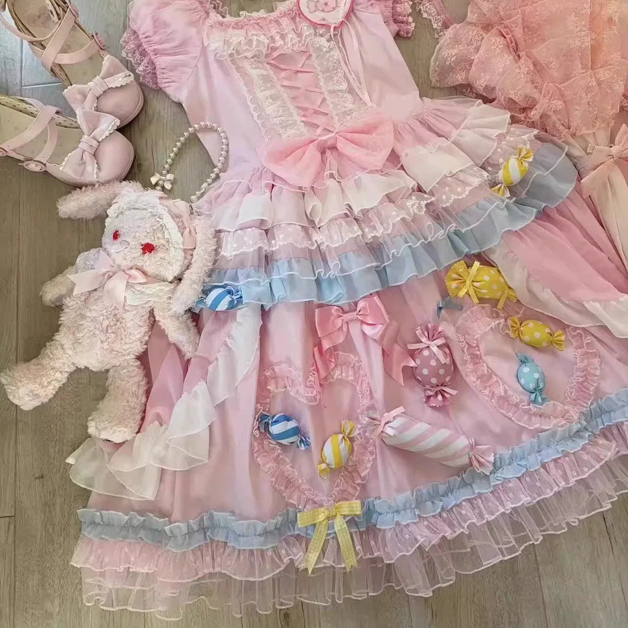 渔老板 Genuine small princess costume, Lolita style, tutu skirt, high-quality style