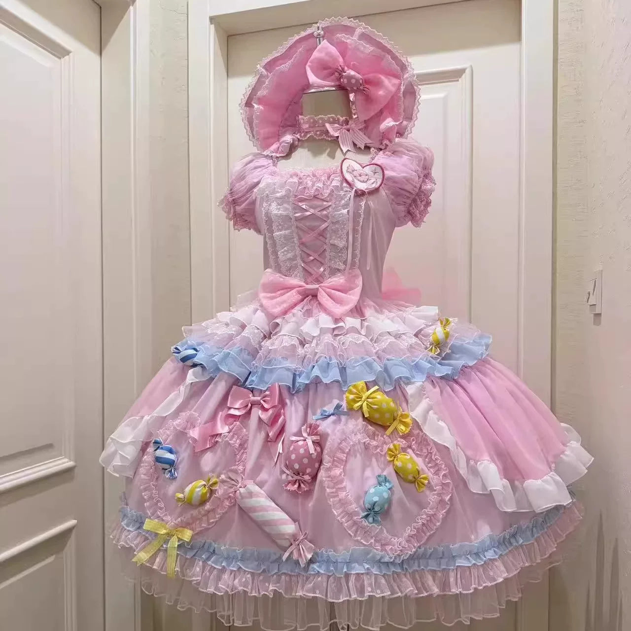 渔老板 Genuine small princess costume, Lolita style, tutu skirt, high-quality style