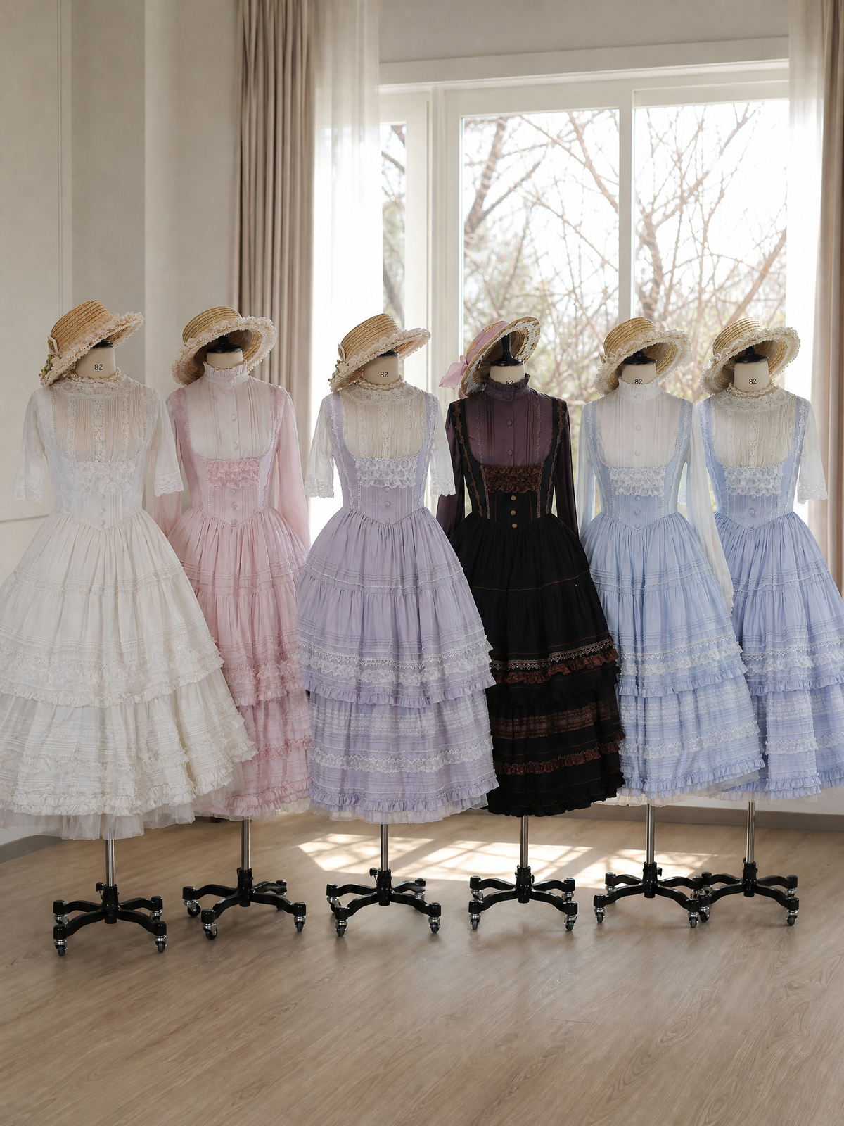 Margaret's Daisy V-Waist Bust-Support Classical Lolita JSK Dress