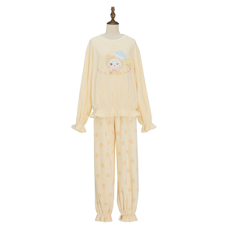 Sweet Wish Good Night Sweet Dreams Lolita Loungewear Top & Pants Set