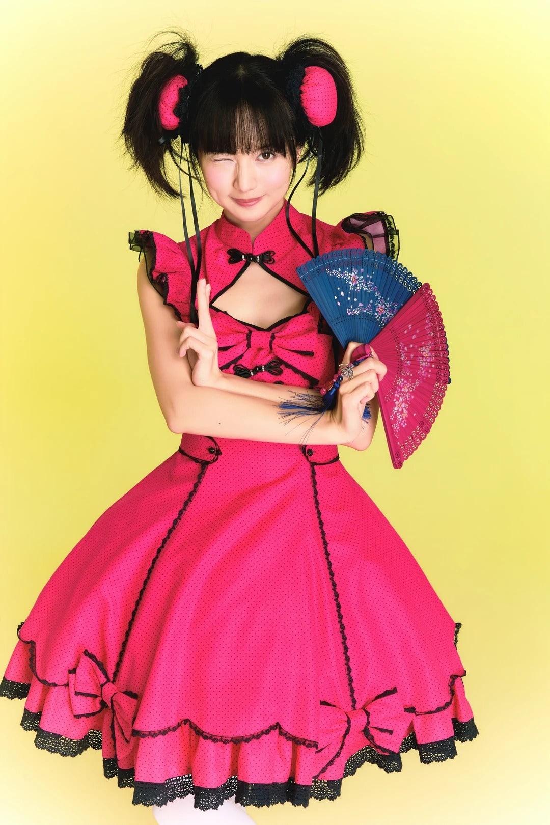 Cinnabar Decree Y2K J-Style Lolita Pitaya Red & Klein Blue JSK Dress - LolitaEra