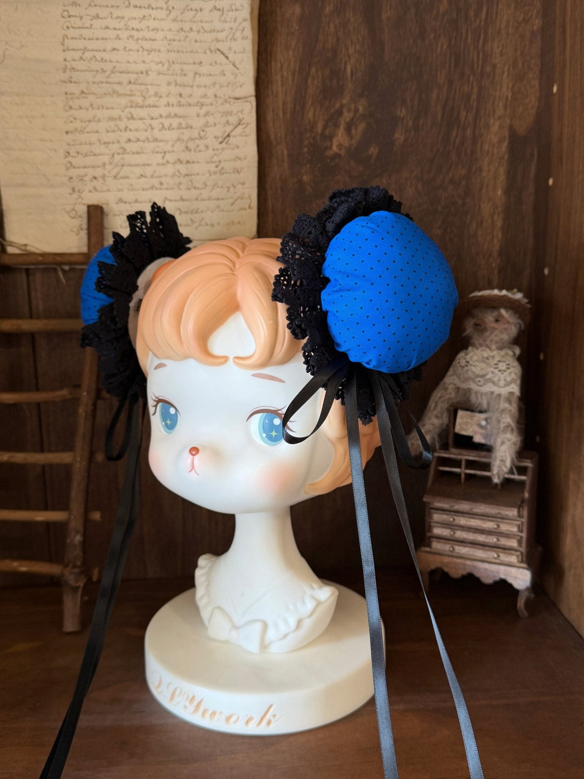 Cinnabar Decree Y2K J-Style Lolita Pitaya Red & Klein Blue JSK Dress - LolitaEra