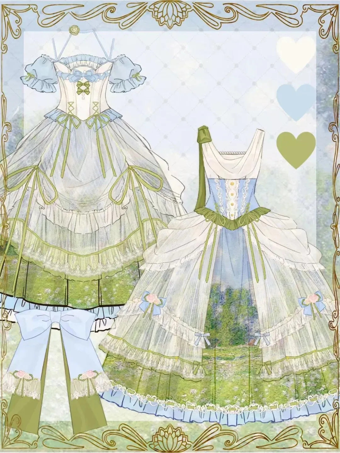 Giverny Spring Day Elegant Fairy Lolita JSK