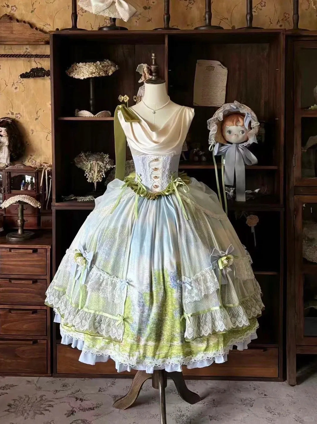 Giverny Spring Day Elegant Fairy Lolita JSK