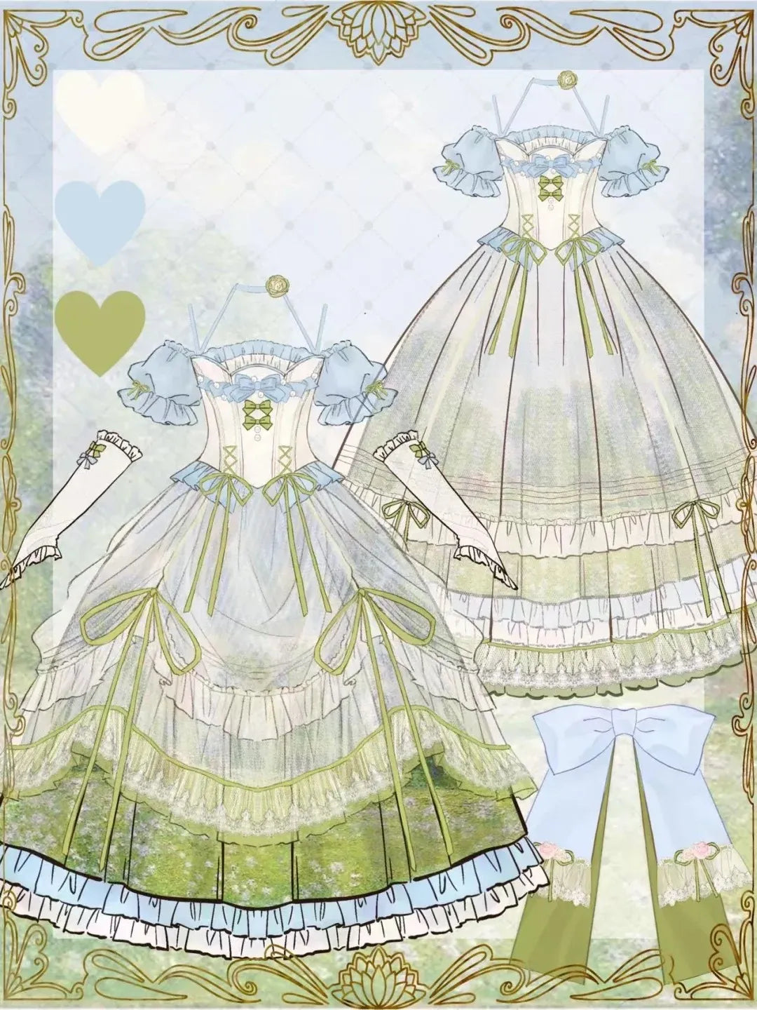 Giverny Spring Day Elegant Fairy Lolita JSK