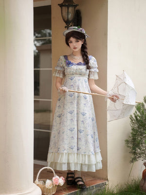 Classic Empire Waist OP Dress - LolitaEraFour - Piece JSK SetSClassic Empire Waist OP Dress