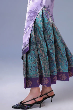 Cloudy Purple National Style Mamian Skirt - LolitaEraCloudy Purple DressXSCloudy Purple National Style Mamian Skirt