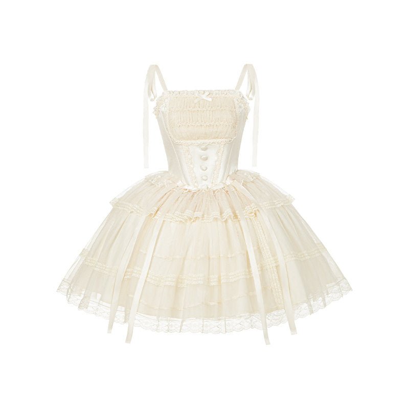Confession Poem Boned JSK Summer Lolita Dress - LolitaEraShort JSKSConfession Poem Boned JSK Summer Lolita Dress