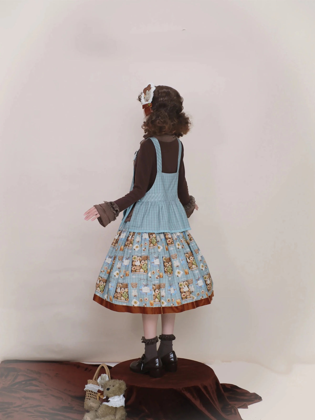 Cookie Box Lolita JSK SK Vest Blouse and Accessories Set - LolitaEra