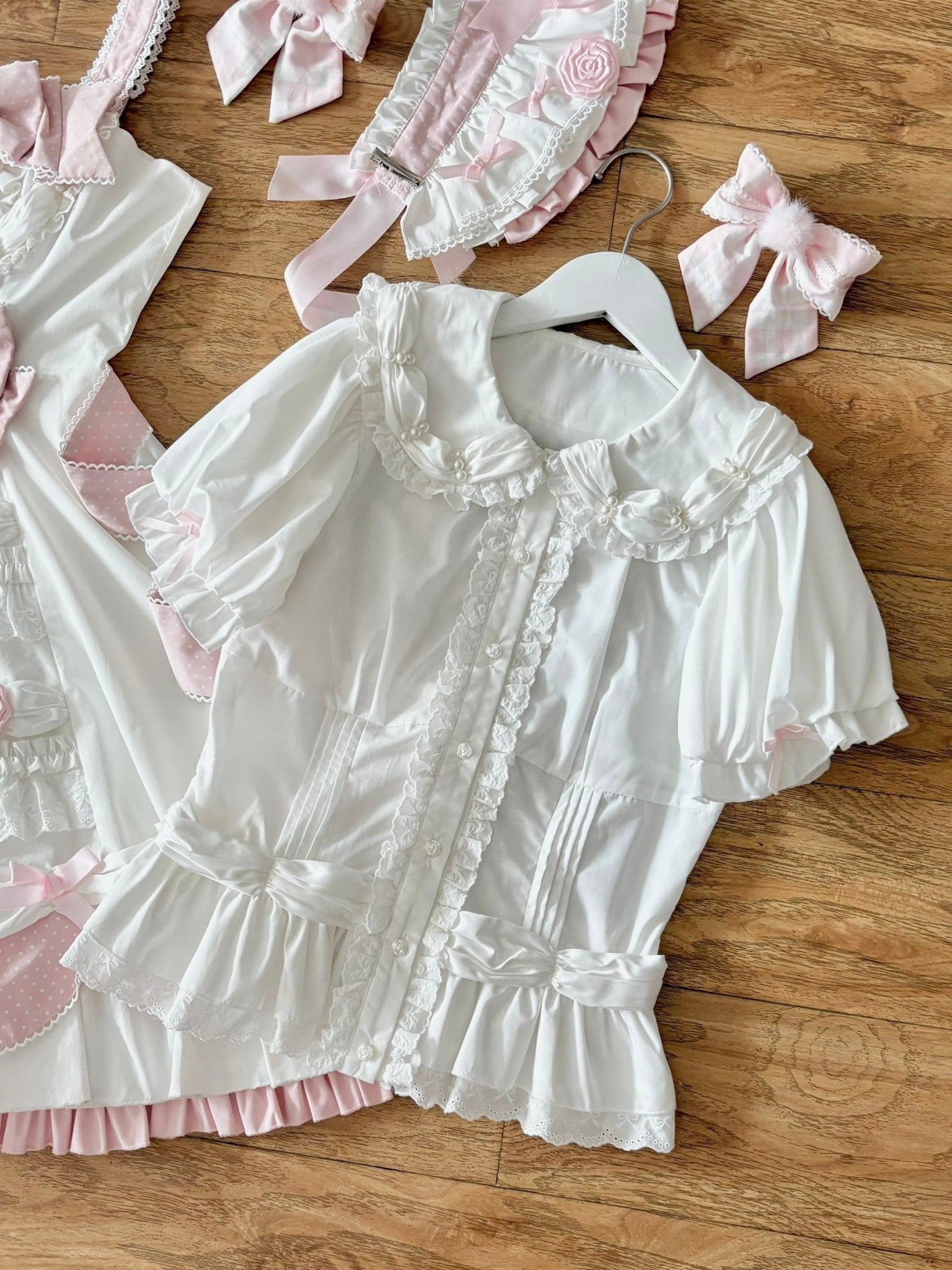 Cream Piping Cake Vintage Old-School Sweet Lolita Dress - LolitaEra
