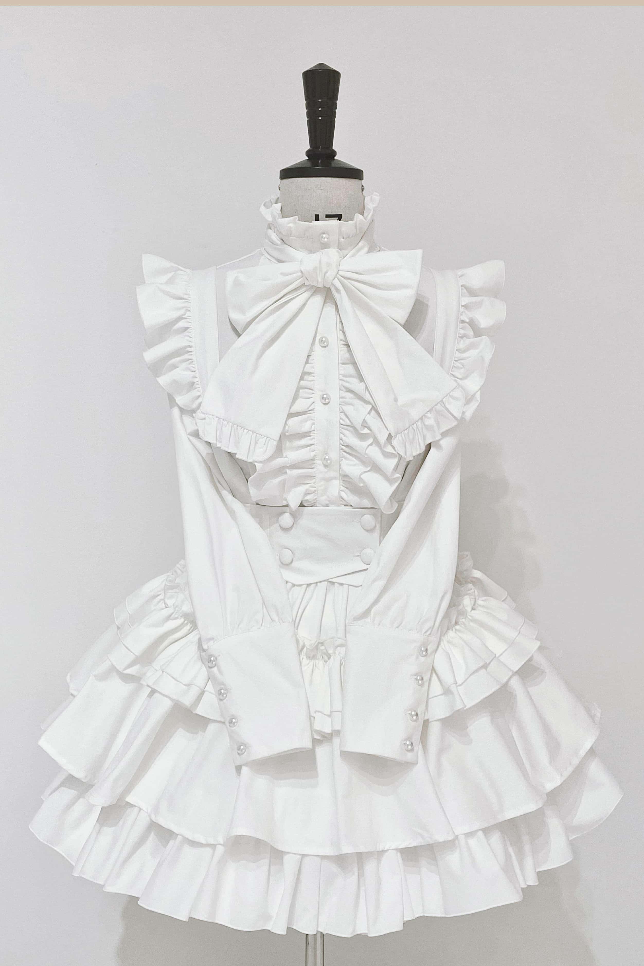 Doll Gift Box Gothic Lolita White Shirt & Skirt Set