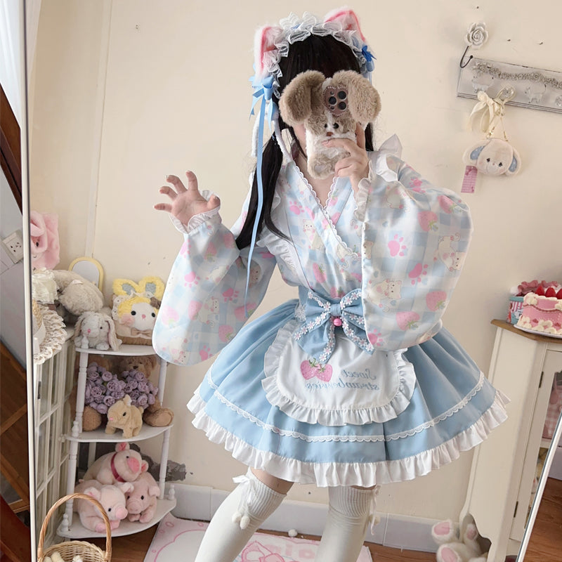 Lolita Japanese style Maid Dress LE1024