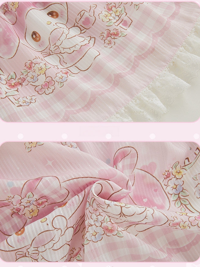 My Melody Collaboration Series SK Skirt & T-Shirt Set
