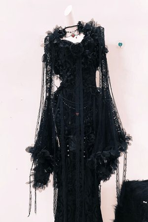 Dark Poem Gothic Lace Dress - LolitaEraBlack DressSDark Poem Gothic Lace Dress