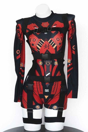 Dark Subculture Mechanical Mage Mecha Bodysuit - LolitaEraBlackOne sizeDark Subculture Mechanical Mage Mecha Bodysuit