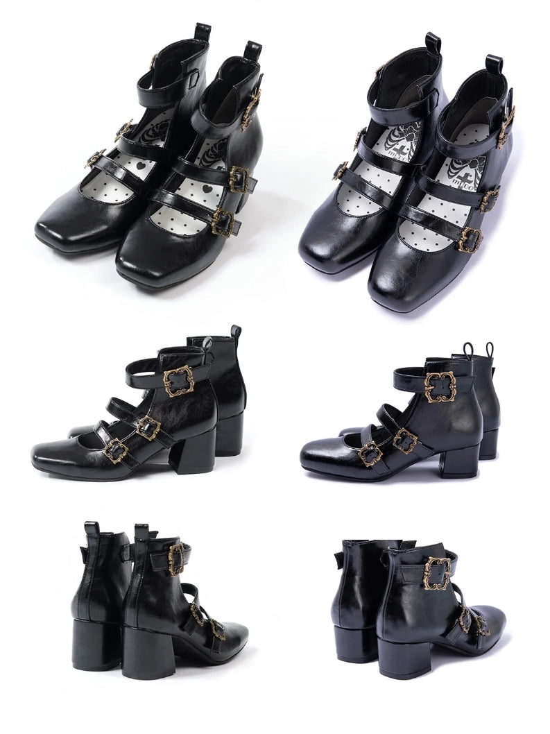 Prayer Poem Original Elegant Lolita Mary Jane High Heel Shoes