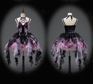 Dead - Leaf Butterfly Gothic Lolita JSK Dress - LolitaEraFull SetSDead - Leaf Butterfly Gothic Lolita JSK Dress