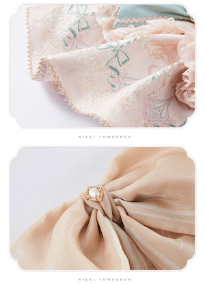 Deer Leaping Through Dreams Lolita Lace Train JSK - LolitaEraSetXSDeer Leaping Through Dreams Lolita Lace Train JSK