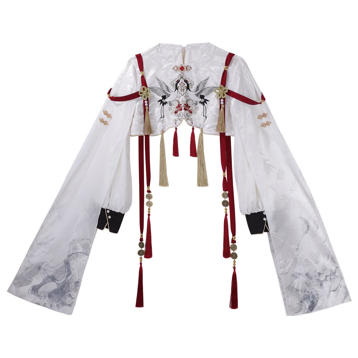 Demon Hunter Chinese Style Lolita Dress Set - LolitaEraWhite CapeSDemon Hunter Chinese Style Lolita Dress Set