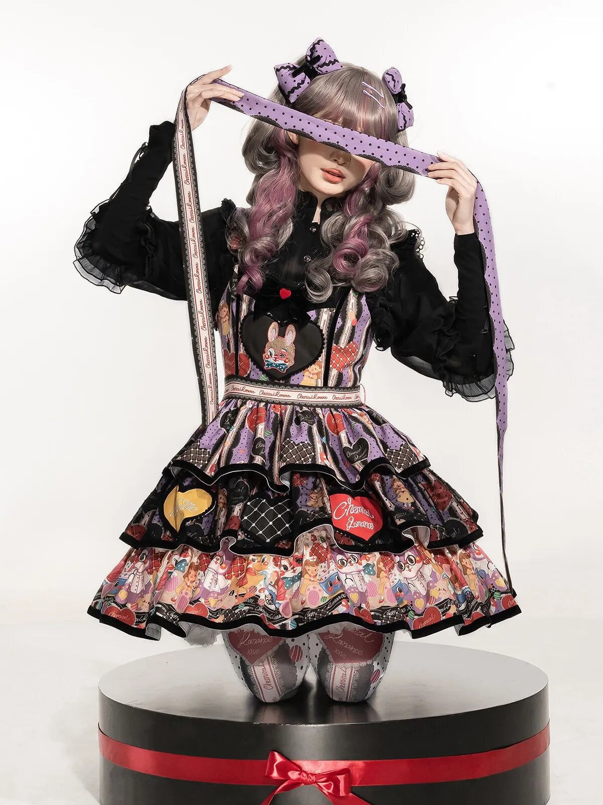 Doll Clinic Bunny Embroidery Sweet Gothic Lolita Suspender JSK - LolitaEra
