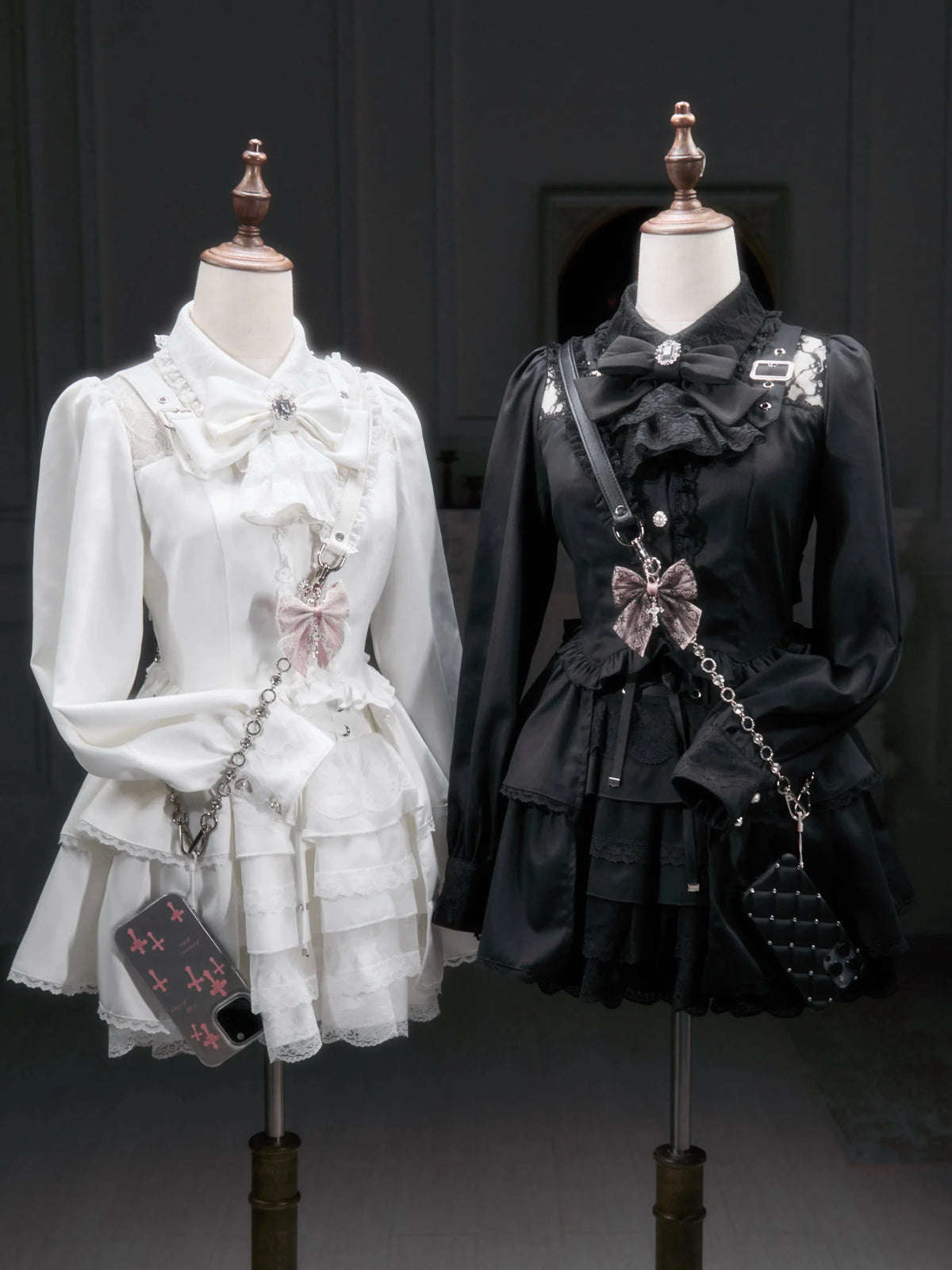 Doll Mass Produced Japanese Style Light Gothic Blouse - LolitaEra