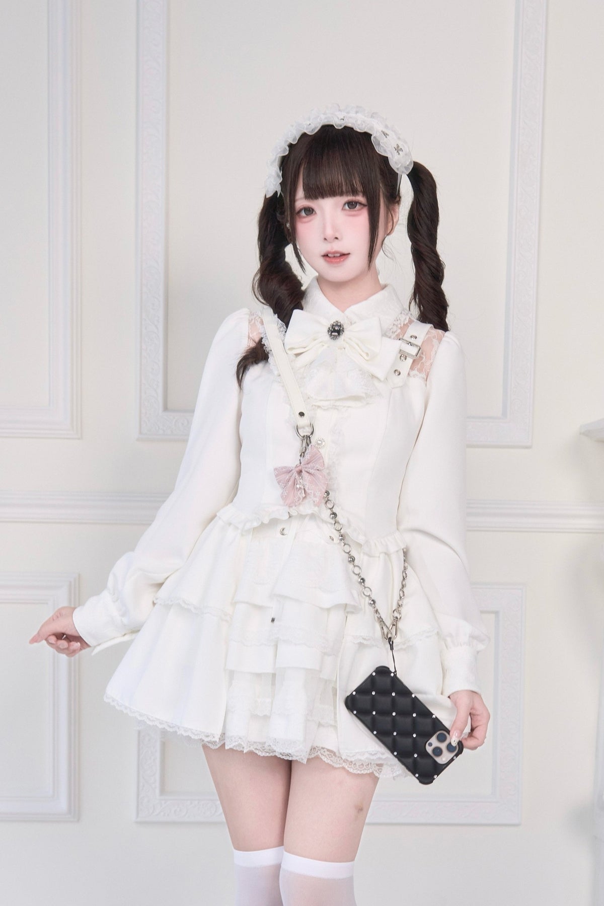 Doll Mass Produced Japanese Style Light Gothic Blouse - LolitaEra