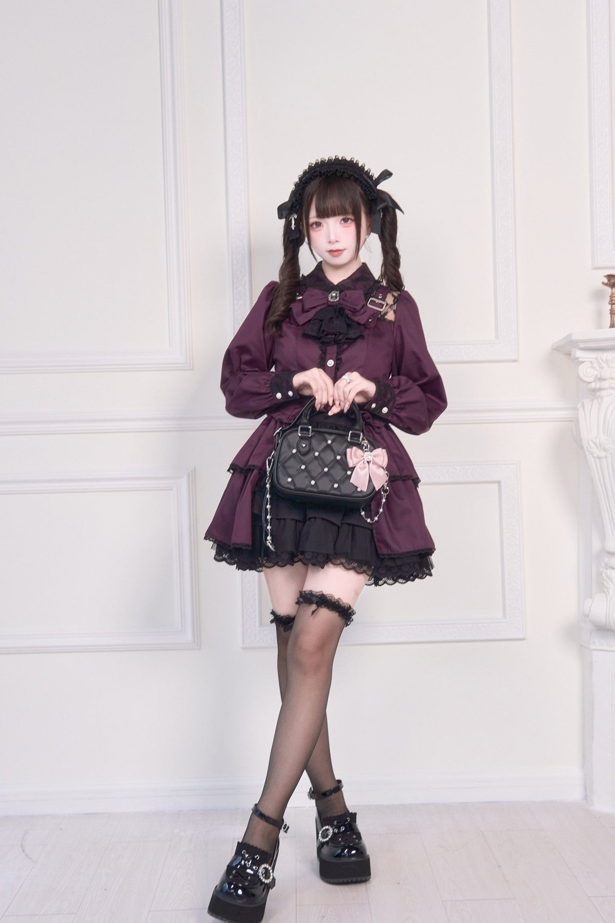 Doll Mass Produced Japanese Style Light Gothic Blouse - LolitaEra