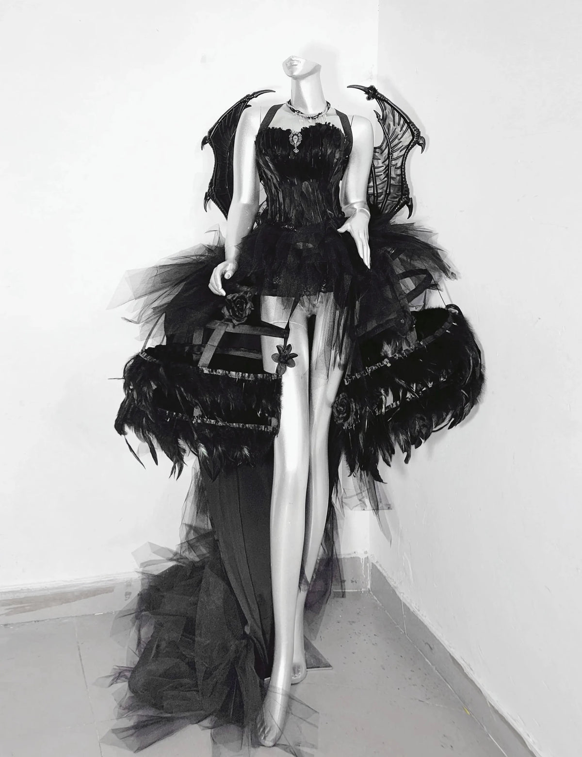 Dragon Bone Original Dark Gothic Birdcage Corset Dress - LolitaEra