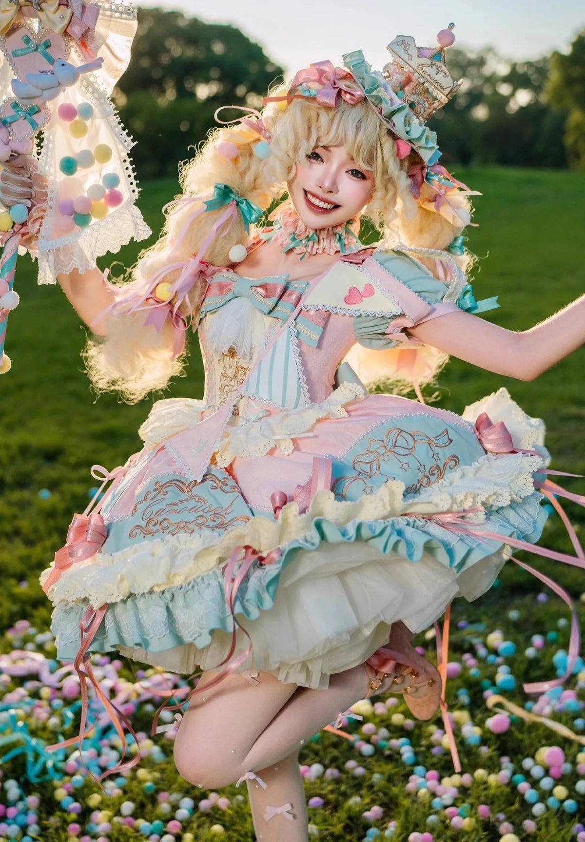 Dreamland Sweet Princess Light-Up Lolita OP Dress - LolitaEra