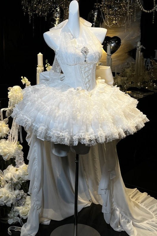 Dreamy Bridal Lolita Wedding Prom Dress - LolitaEraDress+TrainSDreamy Bridal Lolita Wedding Prom Dress