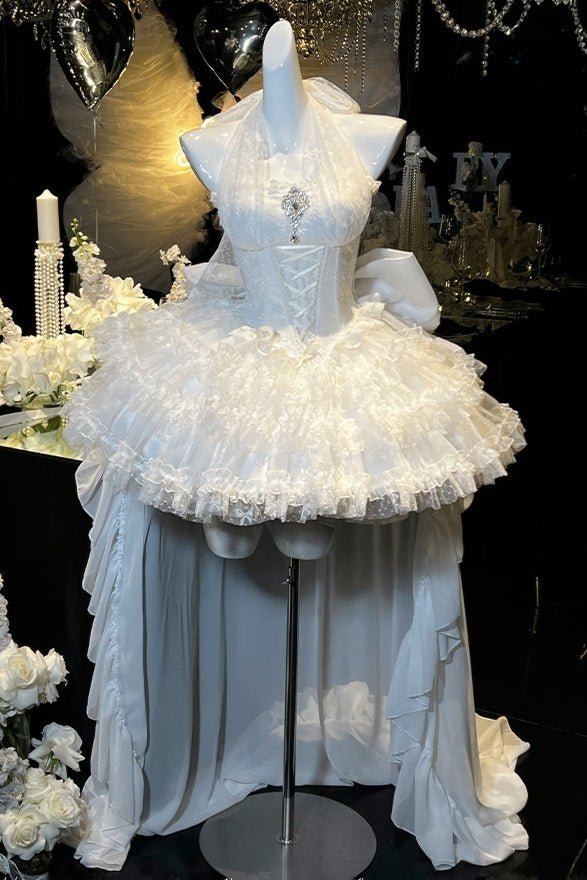 Dreamy Bridal Lolita Wedding Prom Dress - LolitaEraWhite DressSDreamy Bridal Lolita Wedding Prom Dress