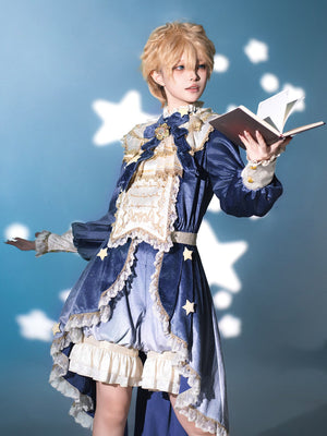 Dreamy Cloud Elegant Swallowtail Prince OUJI Outfit 1328 - LolitaEraSetSDreamy Cloud Elegant Swallowtail Prince OUJI Outfit 1328