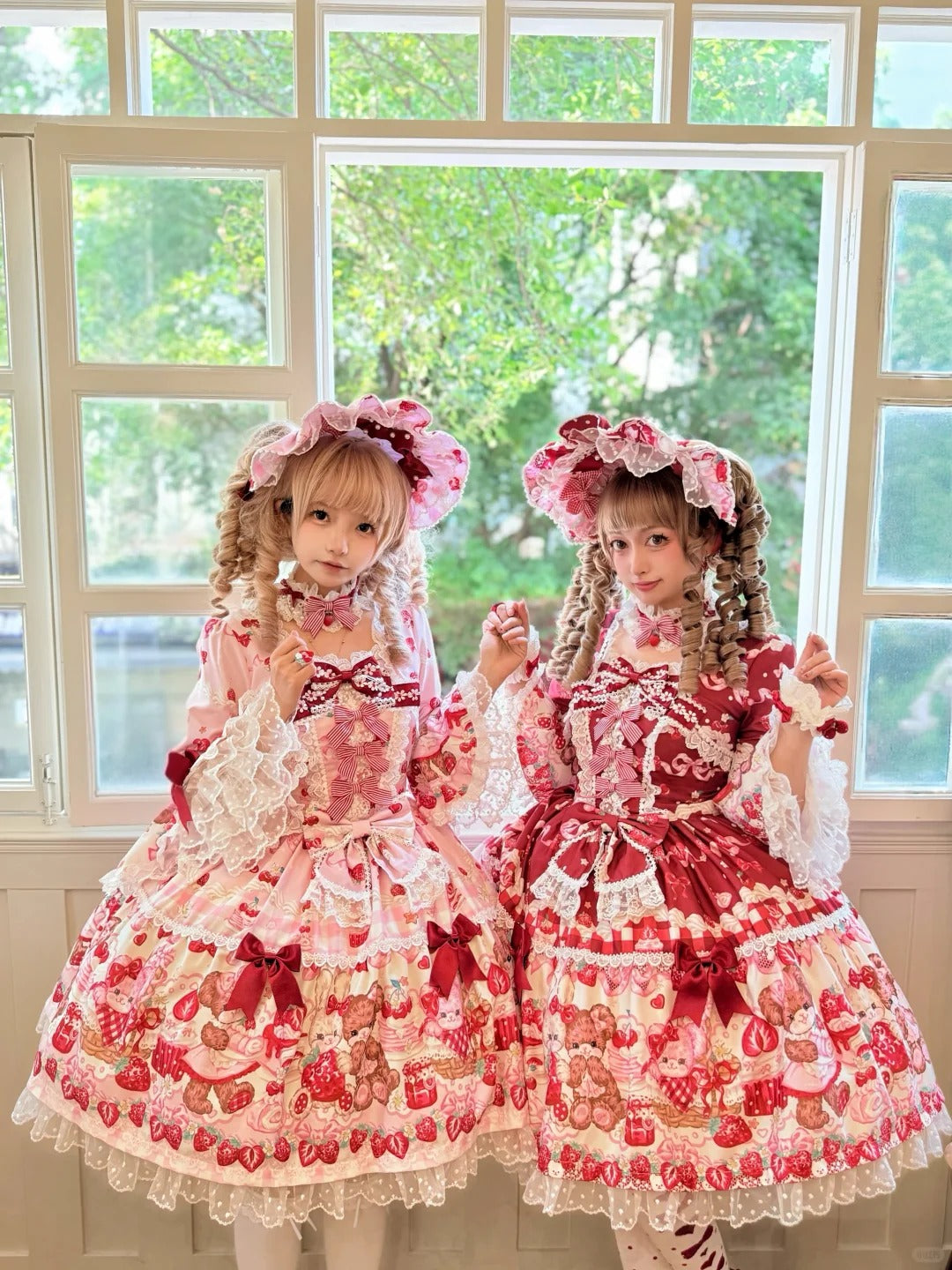 Sweet Berry Rabbit Bear Long Sleeve Sweet Lolita OP Dress