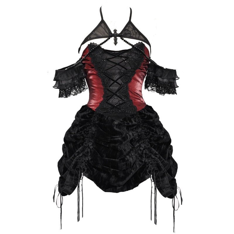 Duchess Gothic Spider Web Dress - LolitaEra