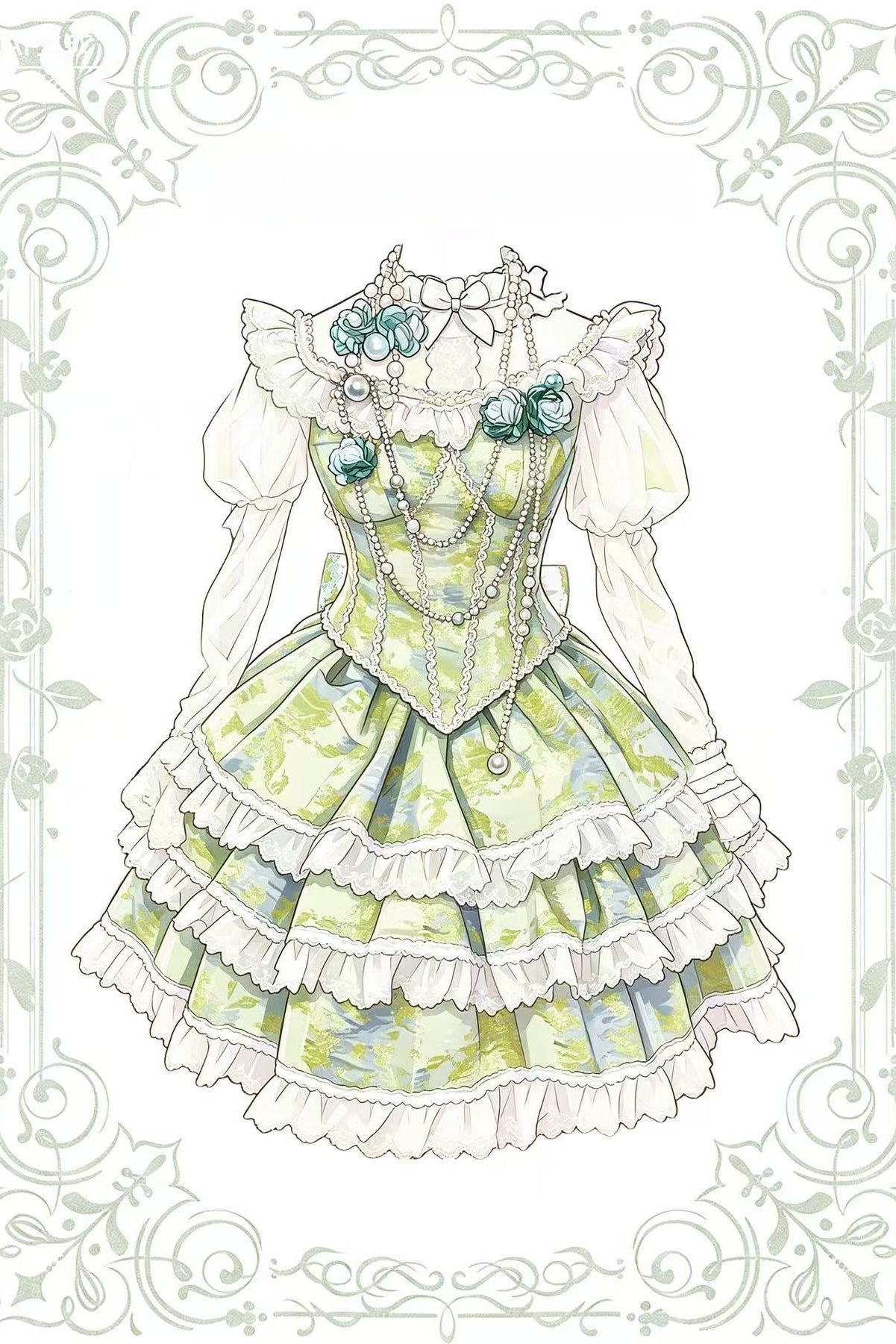 Miss Pistachio Lolita Green JSK Dress