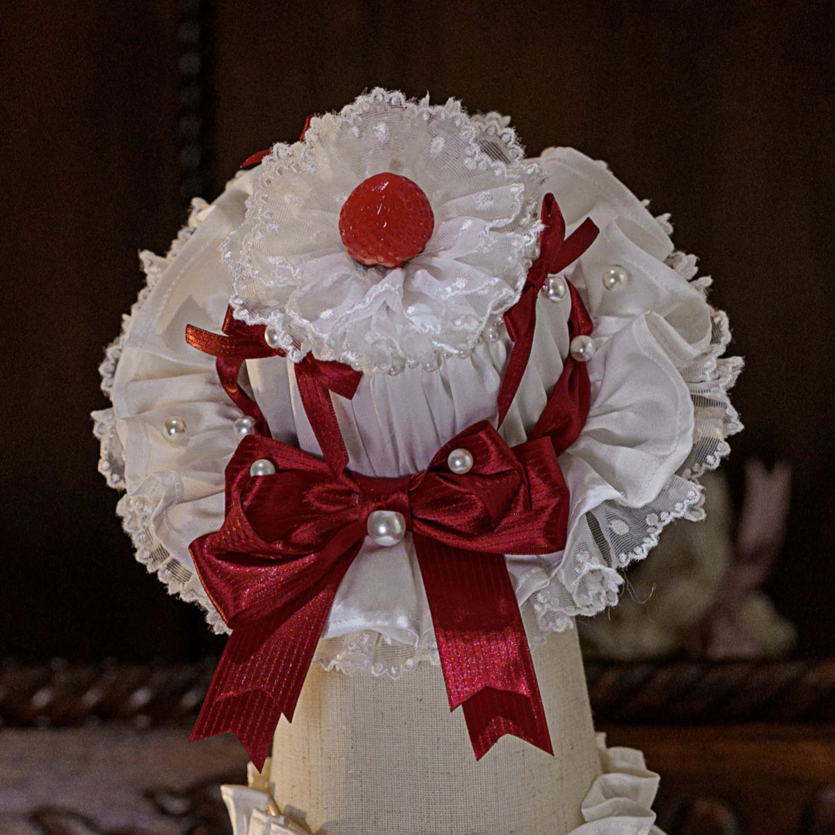 Half Strawberry Sweet Princess Style Lolita Strawberry OP Dress